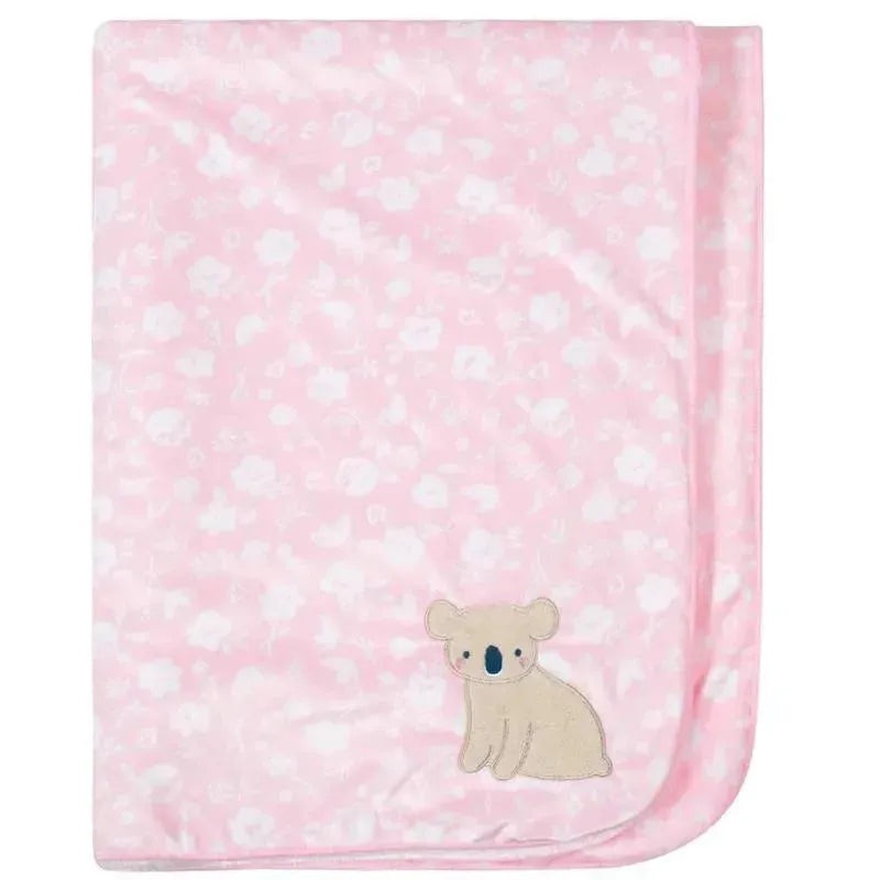 Just Born – 1Pk Suedeplush Blanket, Floral Koala