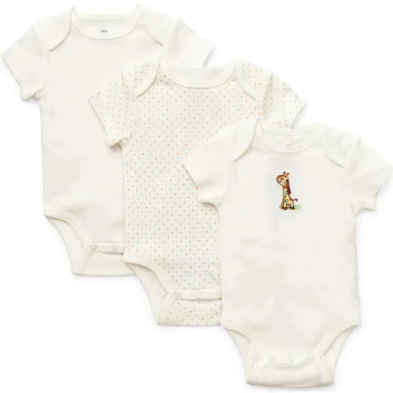 Little Me Giraffe 3-Pack Bodysuits