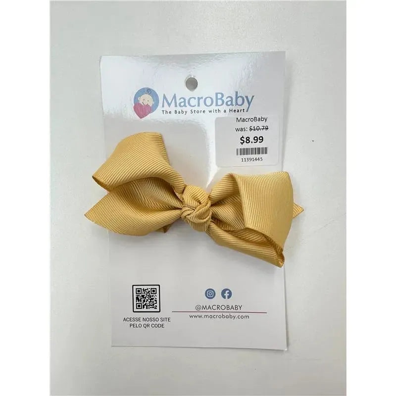 MacroBaby – Hair Bow Medium, Yelllow