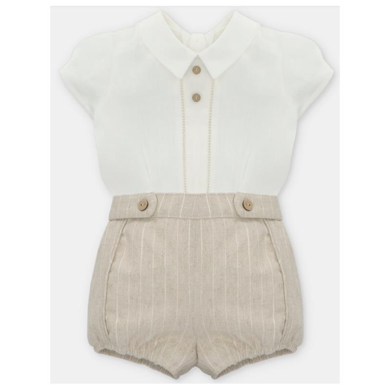 Martin Aranda – Baby Set Shirt & Bloomer Woven Fabric Firenze, Arena