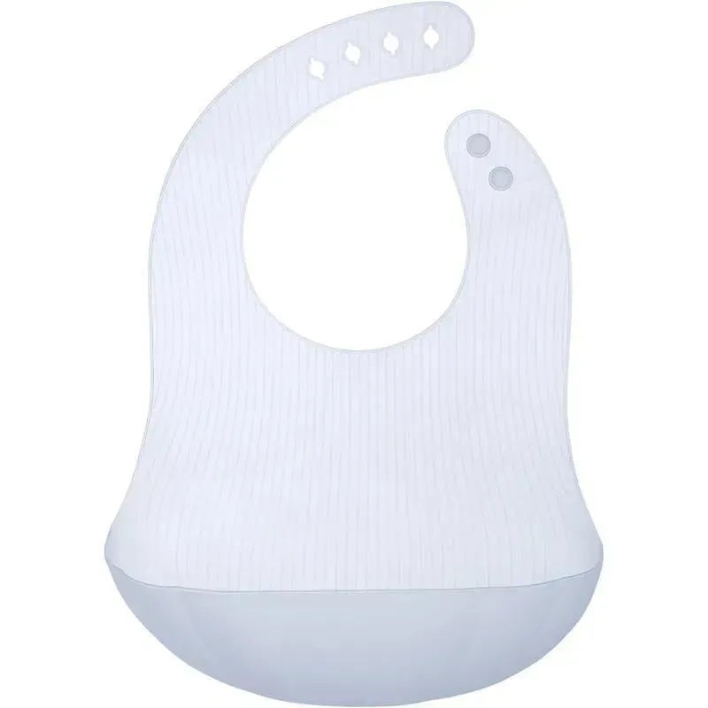 Ola Baby – Fold N Go Silicone Baby Waterproof Bib with Travel Case, Blueberry