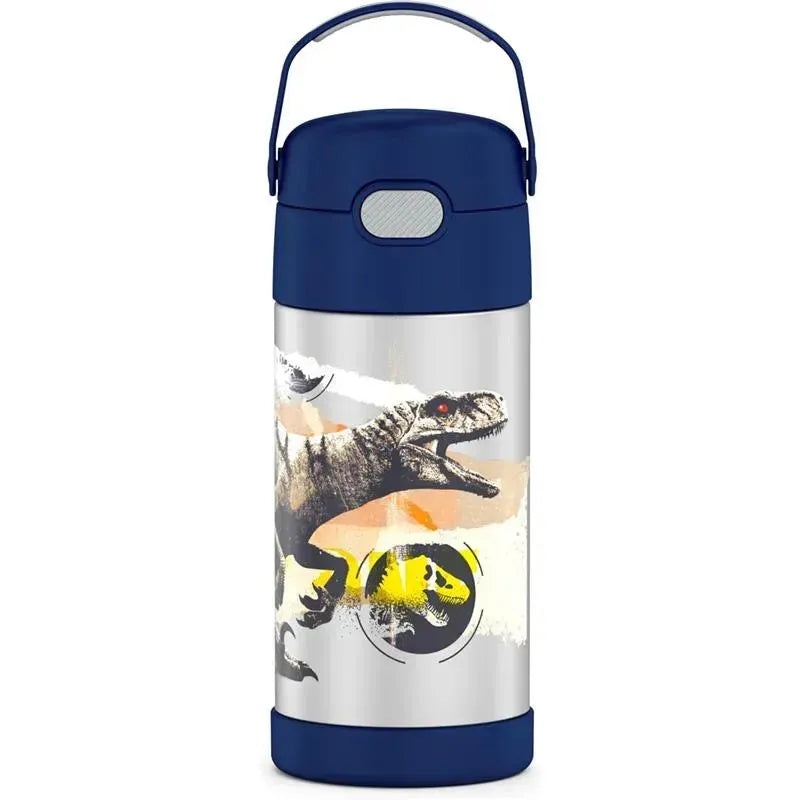 THERMOS – Vacuum Insulated Stainless Steel 12oz Straw Bottle, Jurassic World