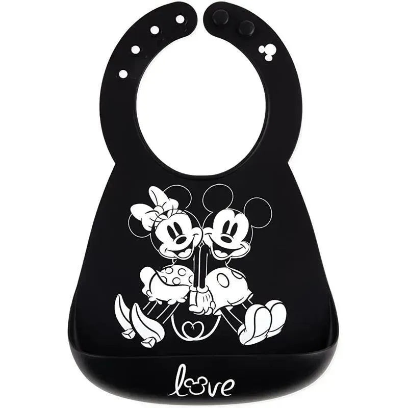 Bumkins Silicone Bib: Mickey Mouse & Minie Mouse