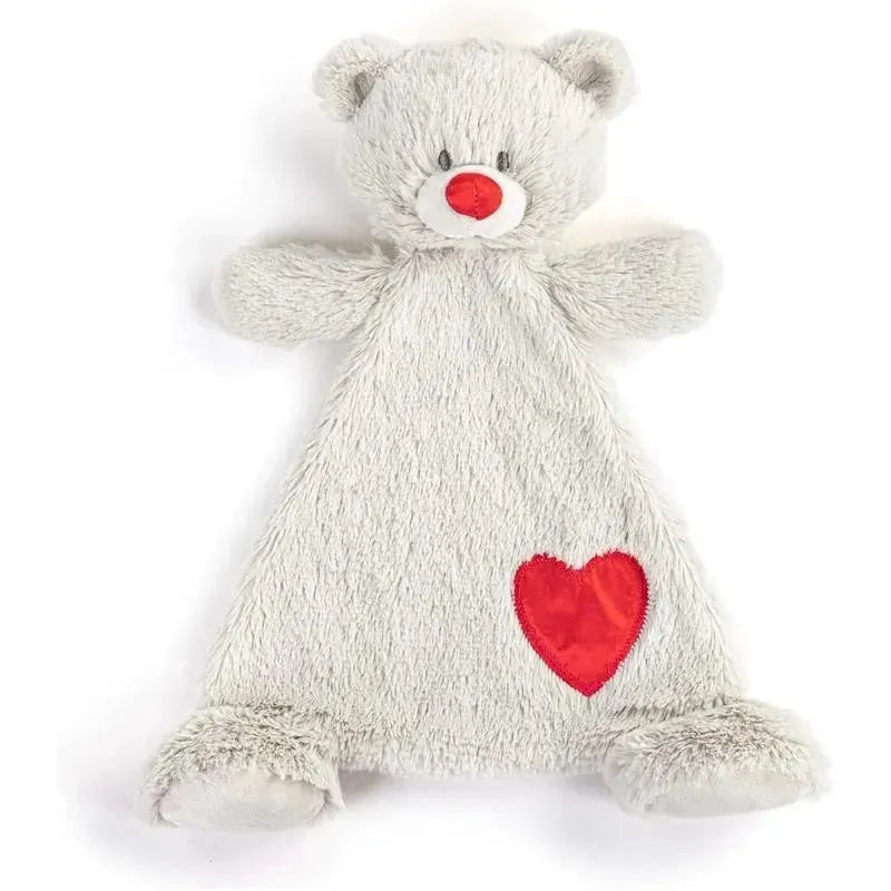 DEMDACO – Birthstone Color Ruby and Grey, Stuffed Animal Blankie Bear July