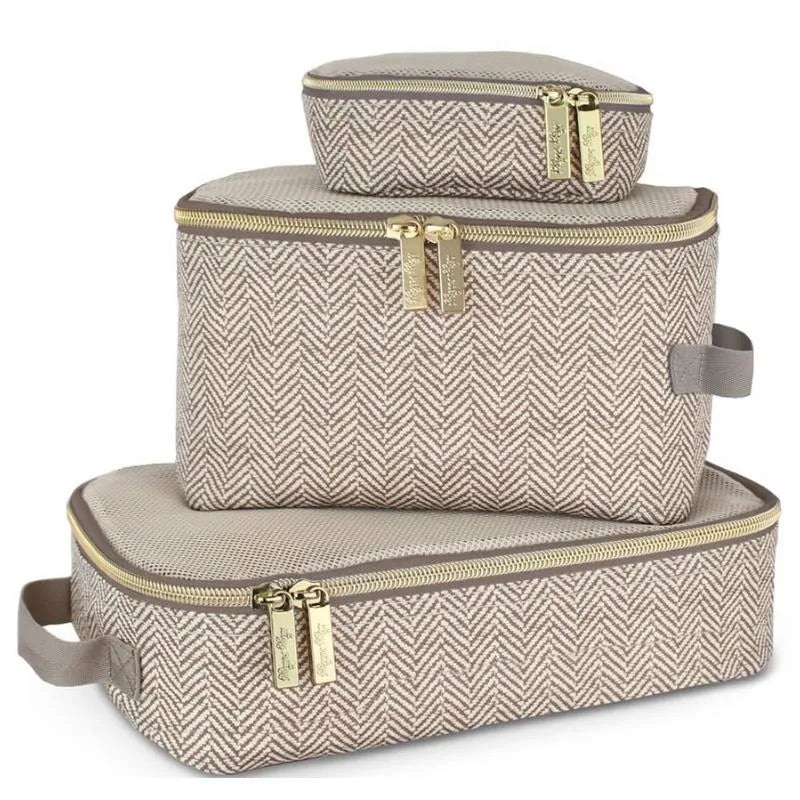 Itzy Ritzy – 3Pk Packing Cubes, Taupe