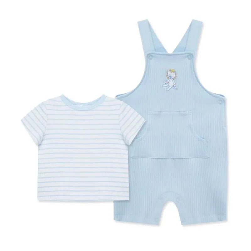 Little Me – Baby Boy Safari Shortall Set, Blue