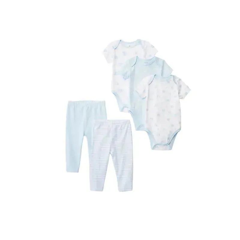 Little Me – Bears Bodysuit Pant Set 5Pc, Blue