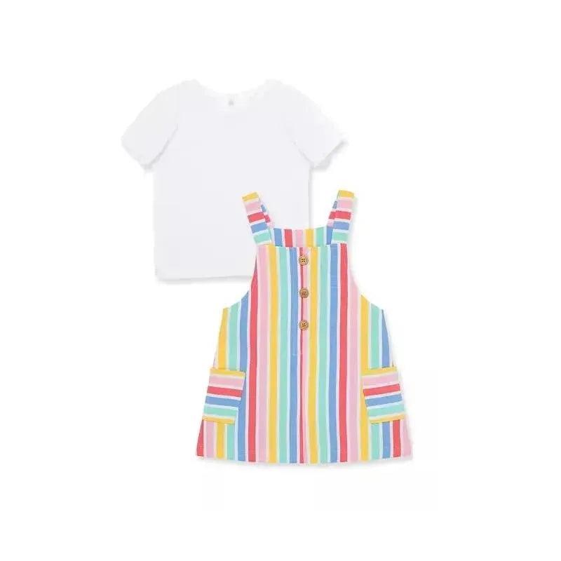 Little Me Striped Knit Jumper Set – Multi Stripe