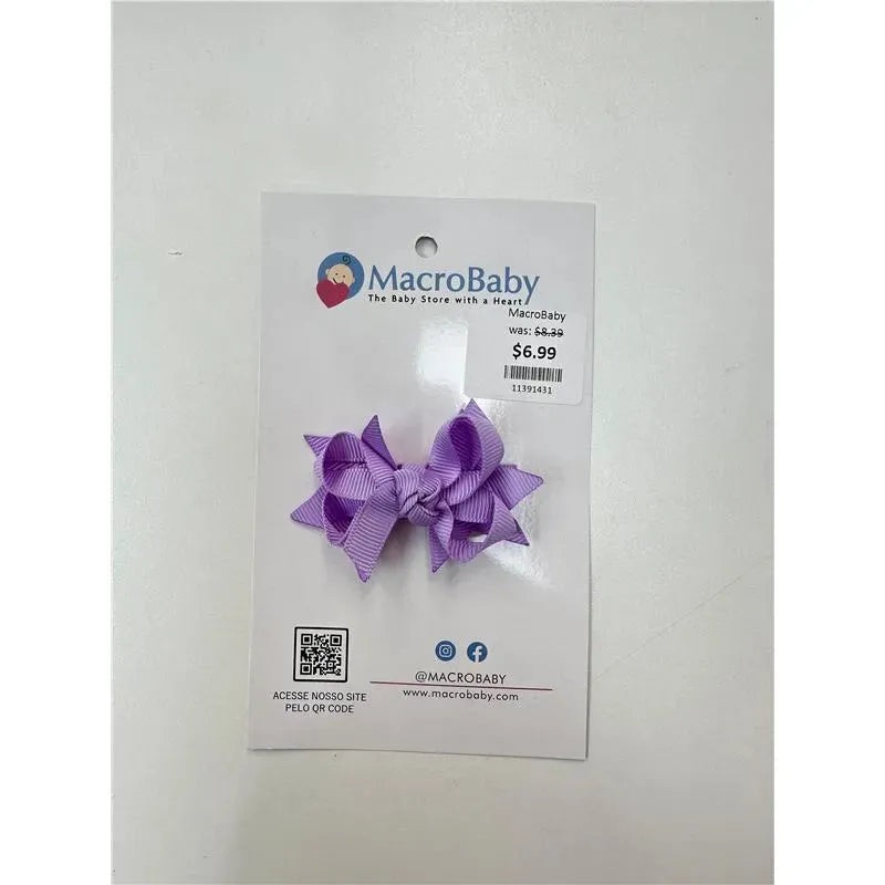 MacroBaby – Hair Bow Mini, Purple