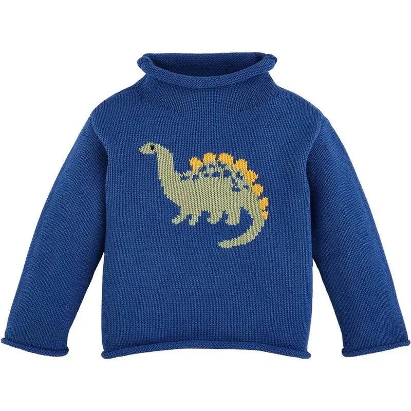 Mud Pie – Kids Children Dino Rollneck Sweater, 4T-5T
