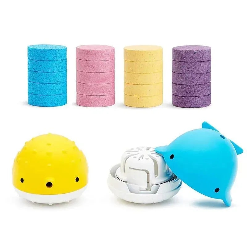 Munchkin – Color Buddies Bath Bombs & 2 Toy Dispenser Set