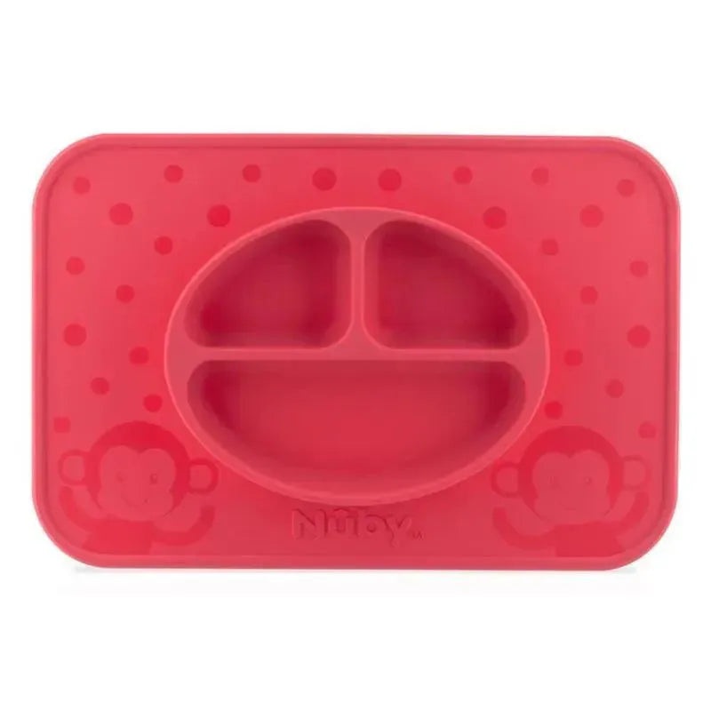 Nuby – Silicone Sectioned Feeding Placema, Assorted Colors