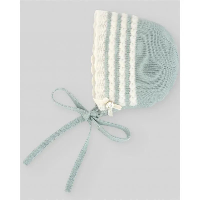 Paz Rodriguez – Baby Knit Newborn Bonnet Ruiseor, Chalk Pink/Nacar