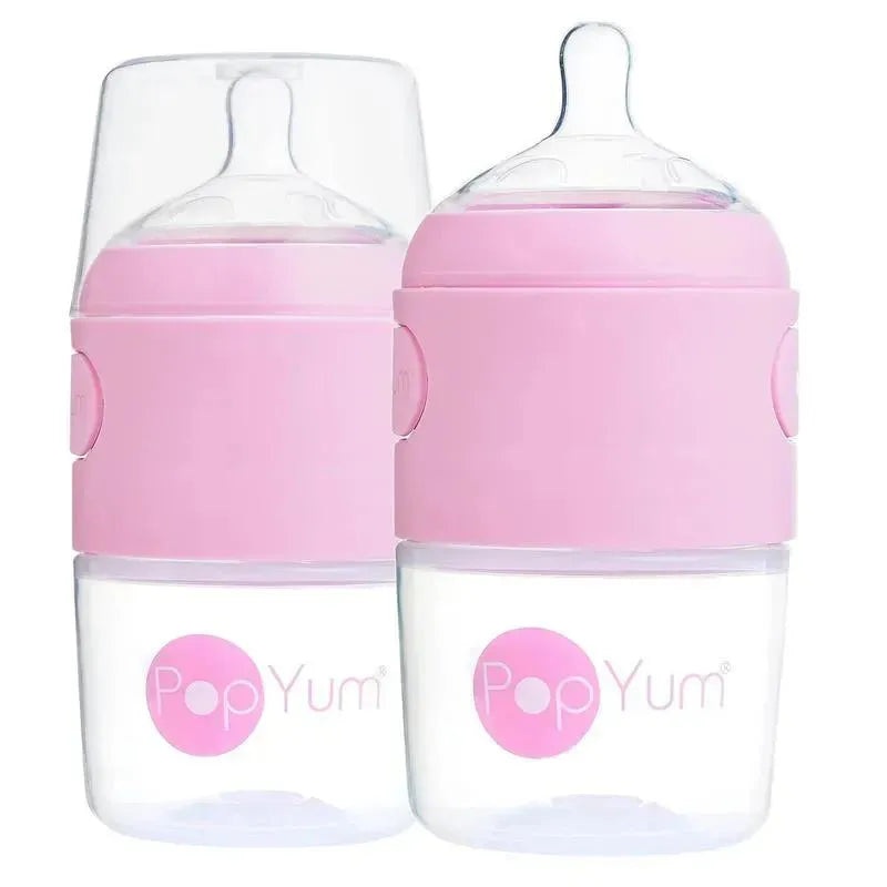 Popyum – 2Pk Anti-Colic Formula Making Baby Bottle 5 Oz, Pastel Purple