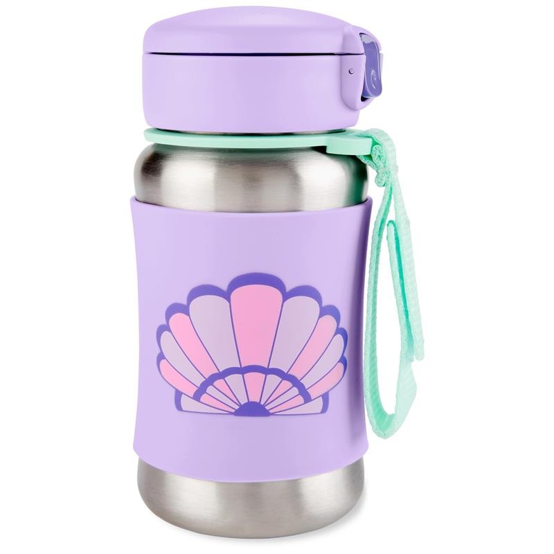 Skip Hop – Spark Style Stainless Steel Straw Bottle Seashell