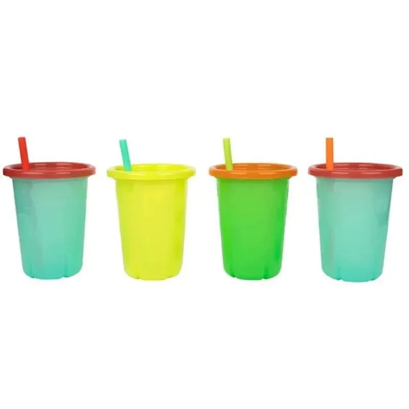 The First Years – Take & Toss Straw Cups, 10 Oz Toddler Sippy Cups  4 Pack