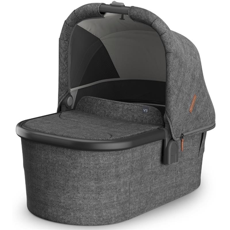 UPPAbaby – Bassinet V3, Compatible with Vista, Cruz, Ridge, Minu Strollers, Greyson (Charcoal Mlange/Carbon Frame)