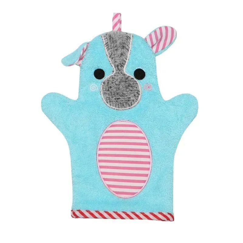 Zoocchini – Baby Snow Terry Bath Mitt, Yorkie 0/18M