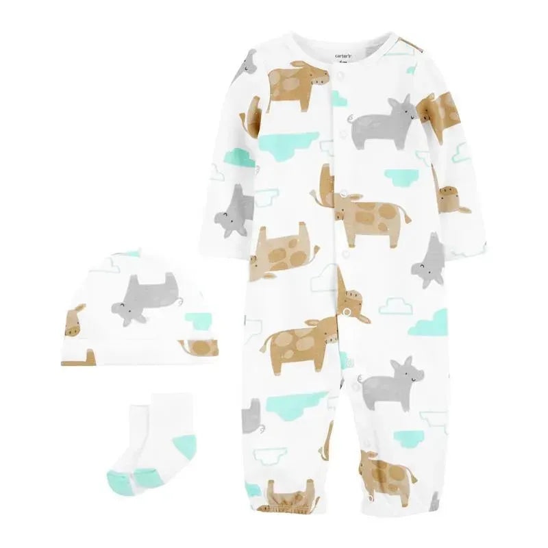 Carter’s Baby – Cow & Pig 3-Pc Baby Take-Me-Home Set