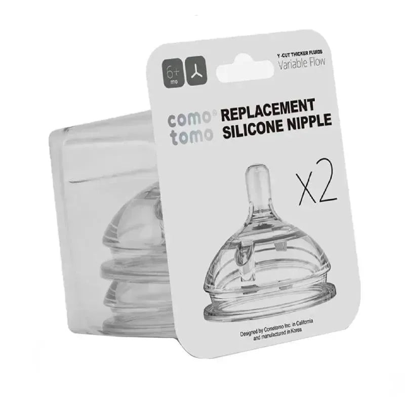 Comotomo Natural Teat Silicone Replacement Nipple, Variable Flow