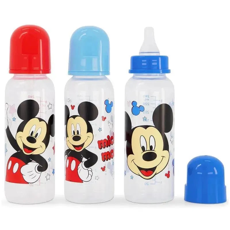 Cudlie – 3Pk Disney Mickey Mouse Bottles 9 Oz, Stars & Mickey