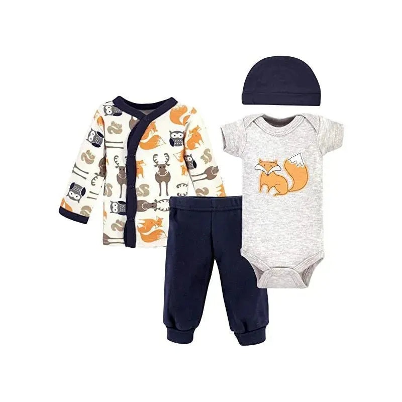 Hudson Baby – 4Pk Baby Boy Preemie Layette Set