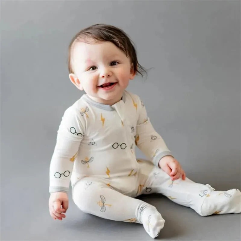 Kyte Baby – Bamboo Baby Zippered Footie In Icon Harry Potter