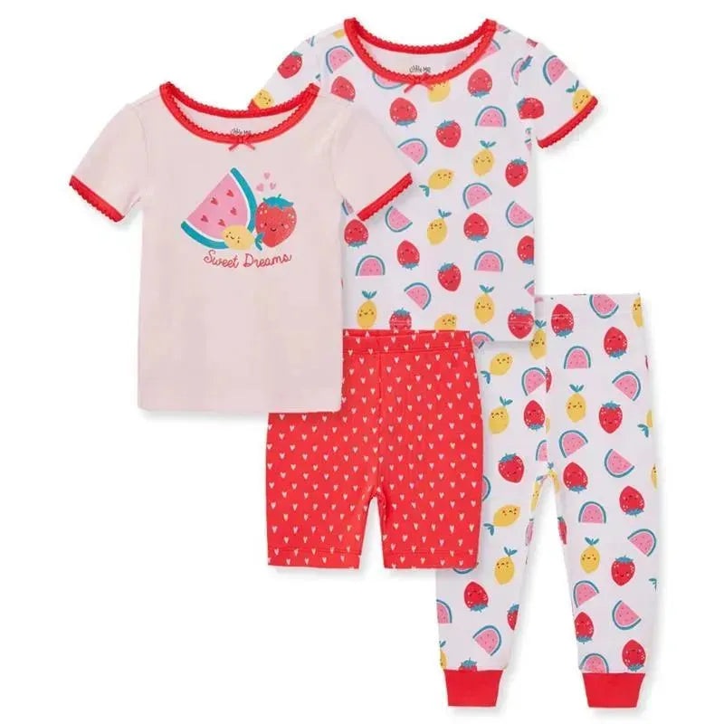 Little Me – 4Pk Baby Fruit Pj Red