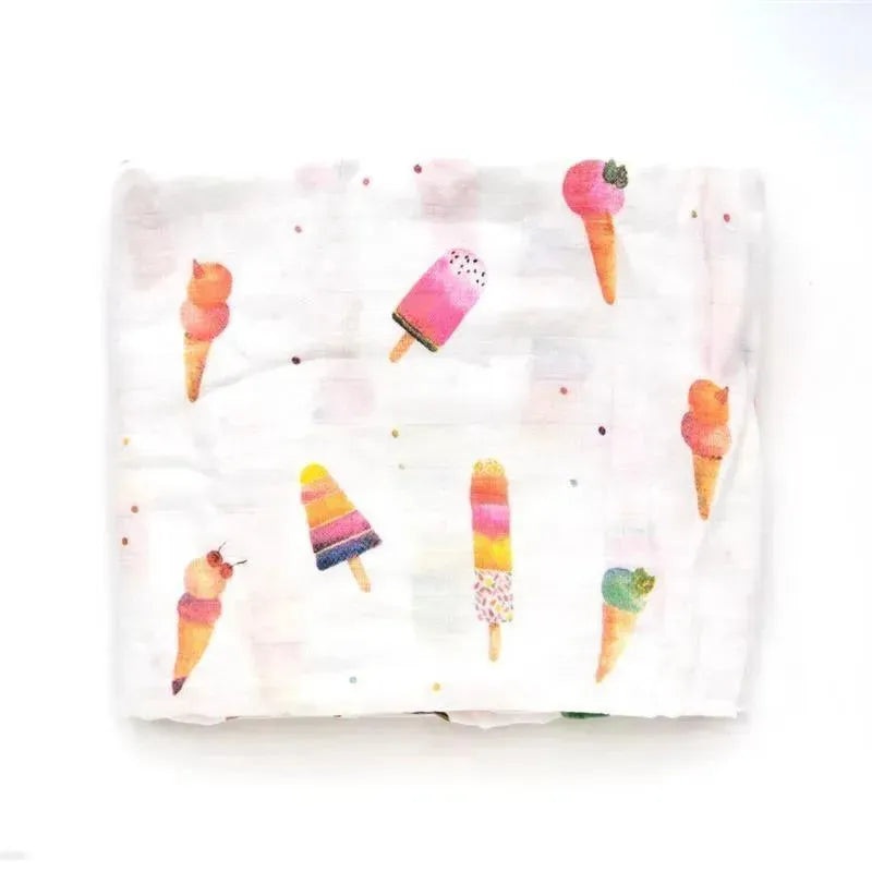 Loulou Lollipop Ice Cream Bamboo Swaddle Blanket