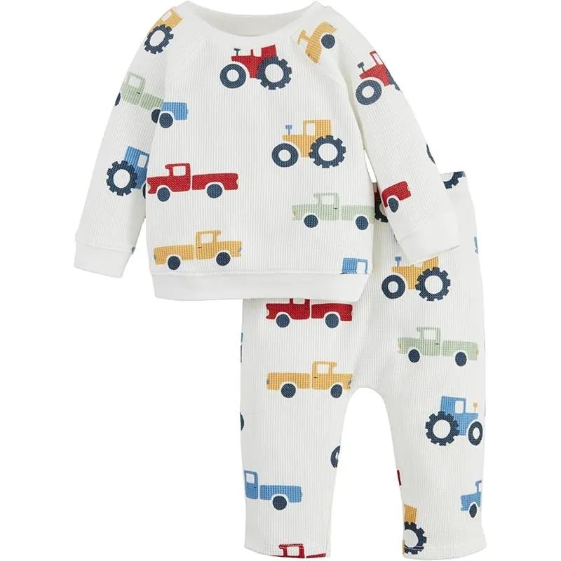 Mud Pie – 2Pk Baby Boy Tractor Set