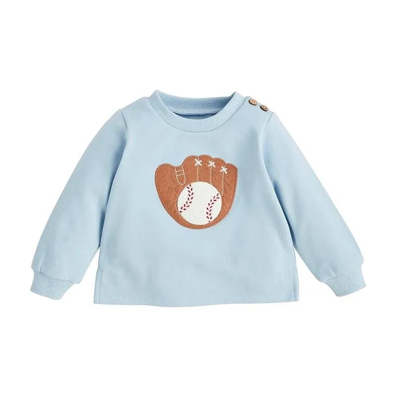Mud Pie – Baby Boy Baseball Applique Pullover