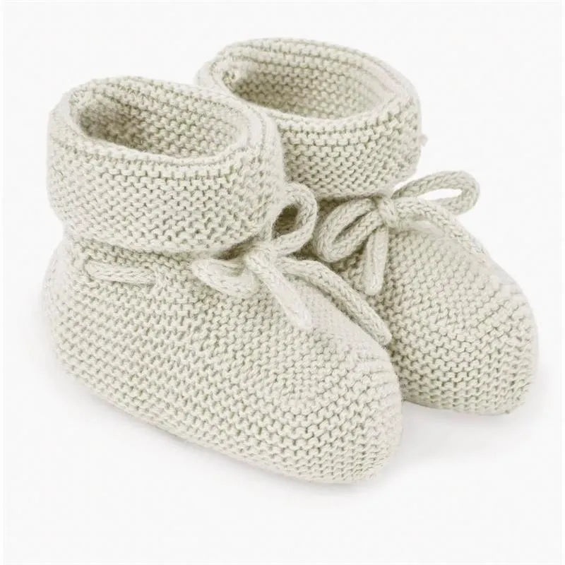 Paz Rodriguez – Baby Knit Booties Esencial, Cream