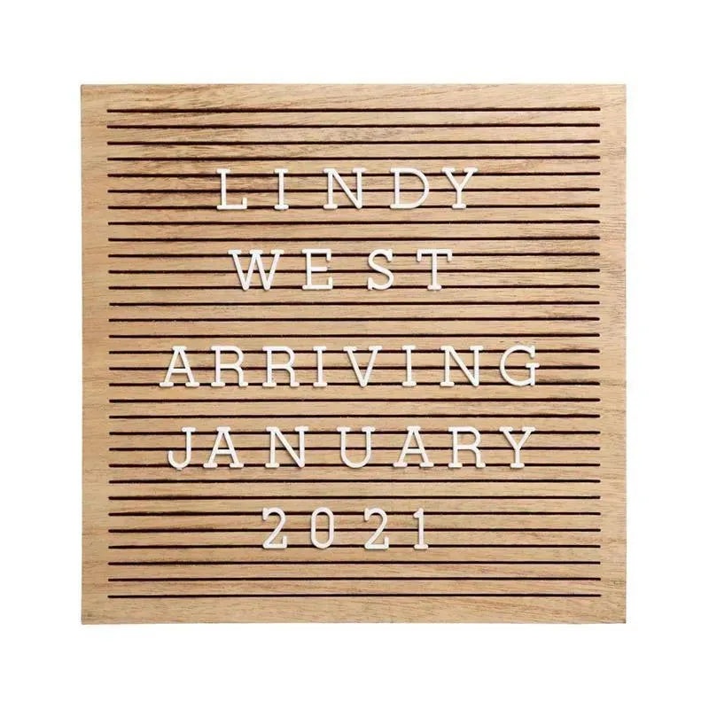 Pearhead – Natural Wood Letterboard