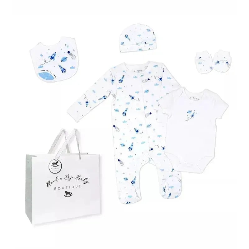 Rose Textiles – Boys 5 Piece Mesh Bag Set, Rocket