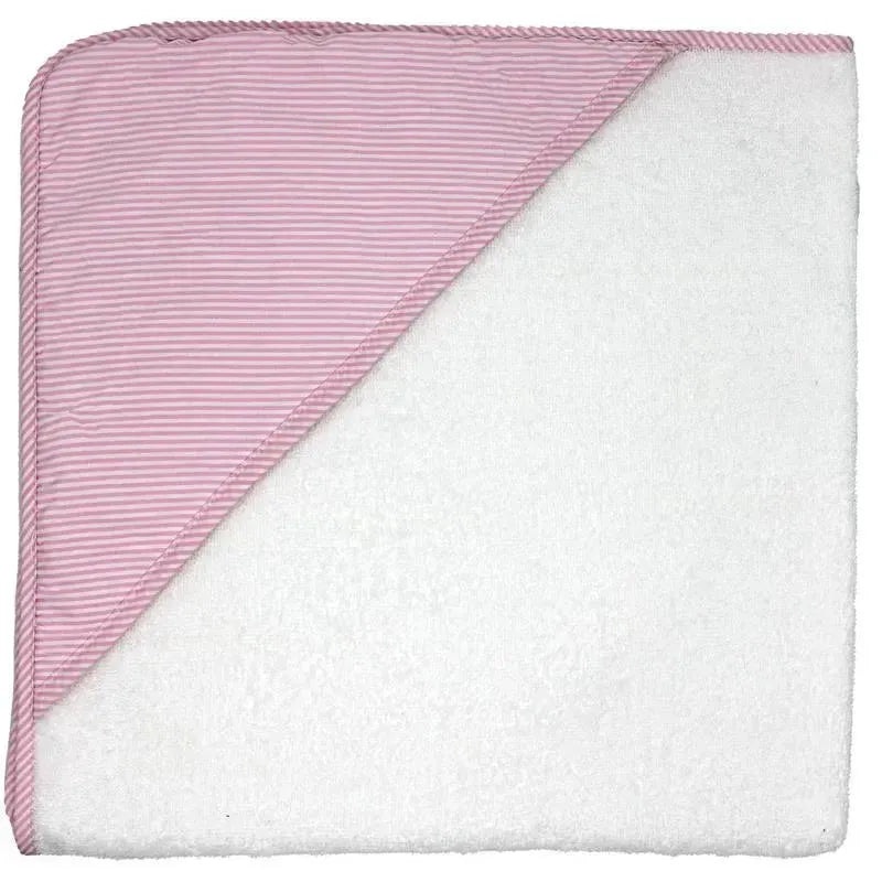 Rose Textiles – Striped Hooded Towel, Pink