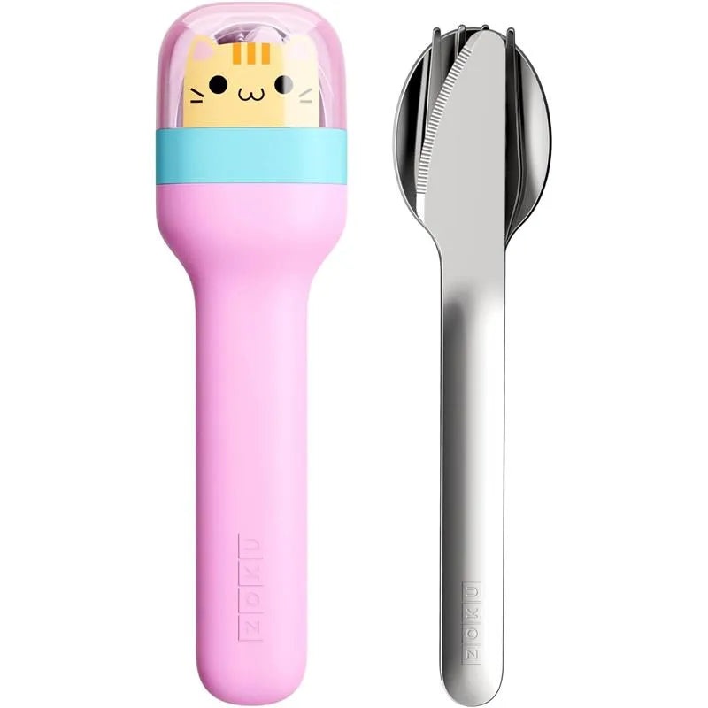 ZOKU – Kids Pocket Utensil Set, Kitty